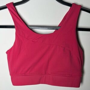 Gymshark Sports Bra Strappy Back Pink Fuchsia Athletic Workout Medium Impact S